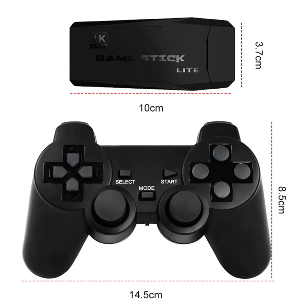 M8 Game Console Retro Handheld 10000Games Player 4K HD Video Game Stick 2.4G Double Wireless Controller Children'S Birthday Gift